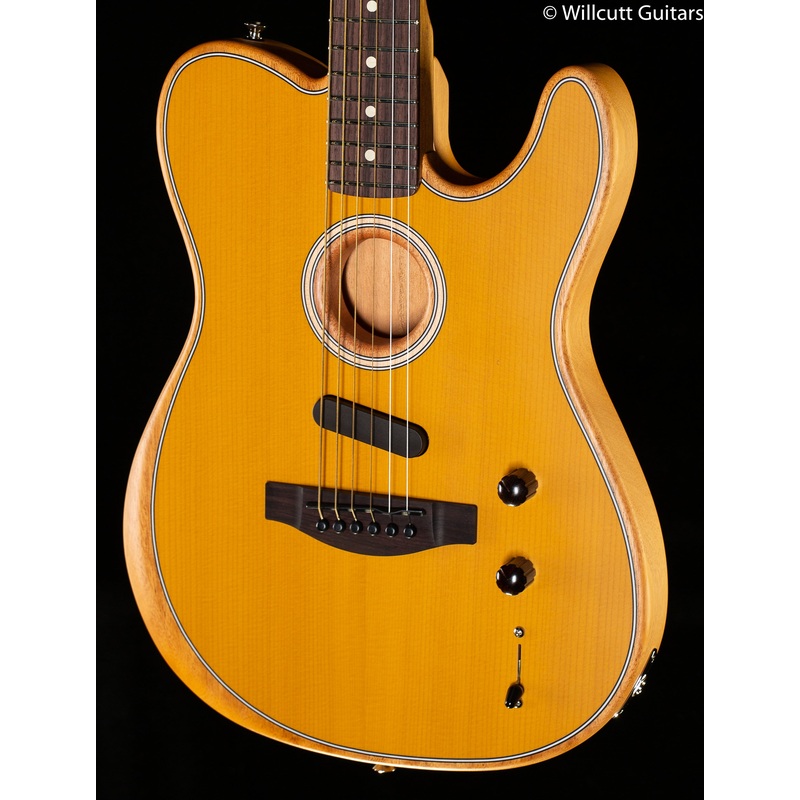 Fender Acoustasonic Player Telecaster Rosewood Fingerboard Butterscotch Blonde - ULT975560813652