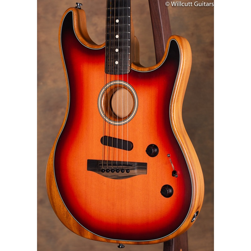 Fender American Acoustasonic Stratocaster 3 Tone Sunburst USED - ULT975560813529