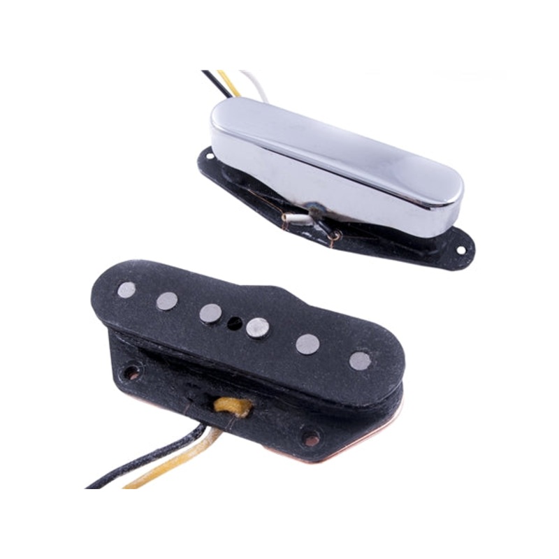 Fender Custom Shop Twisted Tele Pickups, Black/Chrome Set of 2 - ULT975560813639