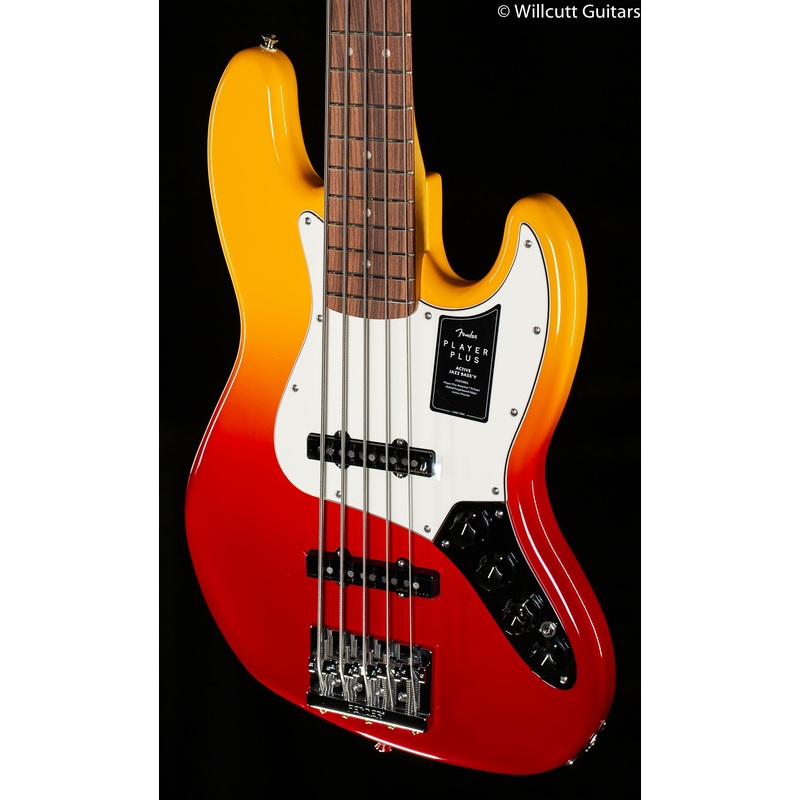 Fender Player Plus Jazz Bass V Pau Ferro Fingerboard Tequila Sunrise Bass Guitar - ULT975560813478