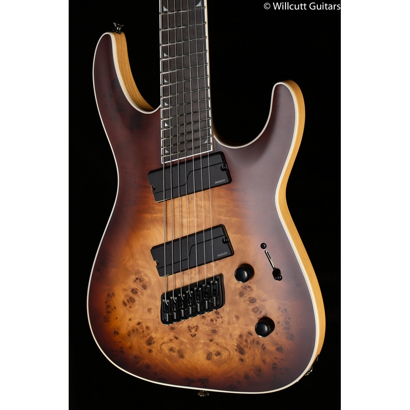 Jackson Concept Series Soloist SLAT7P HT MS Ebony Fingerboard Satin Bourbon Burst - ULT975560813268