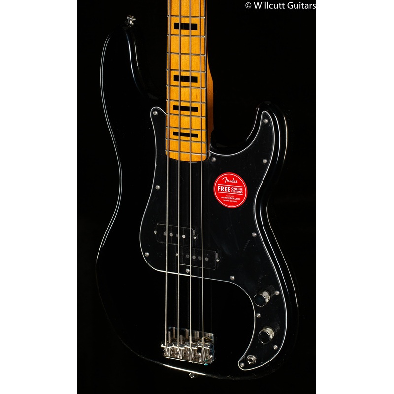 Squier Classic Vibe '70s Precision Bass Maple Fingerboard Black Bass Guitar - ULT975560813423