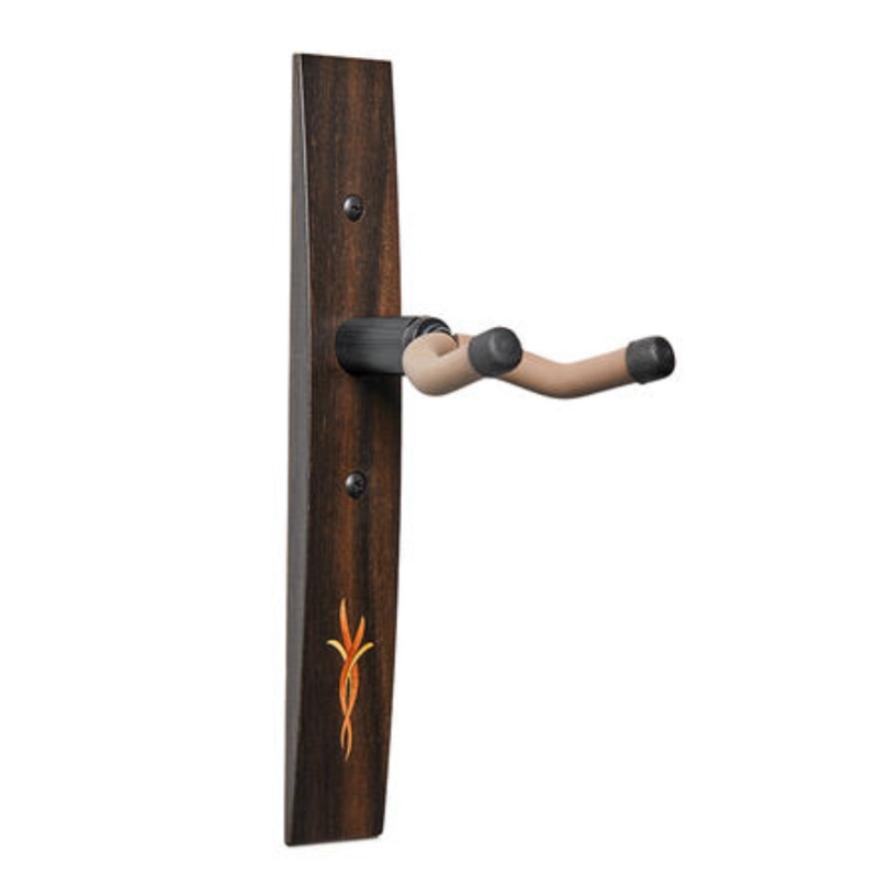 Taylor Guitar Hanger, Crelicam Ebony, Bouquet Myrtlewood/Boxwood Inlay #70193 - ULT975560813552