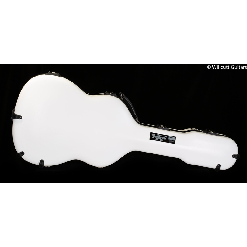 Calton Medium Jumbo Case, Martin 000-18, White Exterior/ Burgundy Interior - ULT975560812872