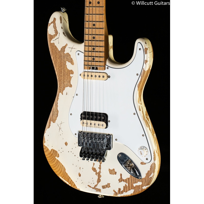 Charvel Henrik Danhage Limited Edition Signature Pro-Mod So-Cal Style 1 HS FR M Maple Fingerboard, White Relic - ULT975560812902