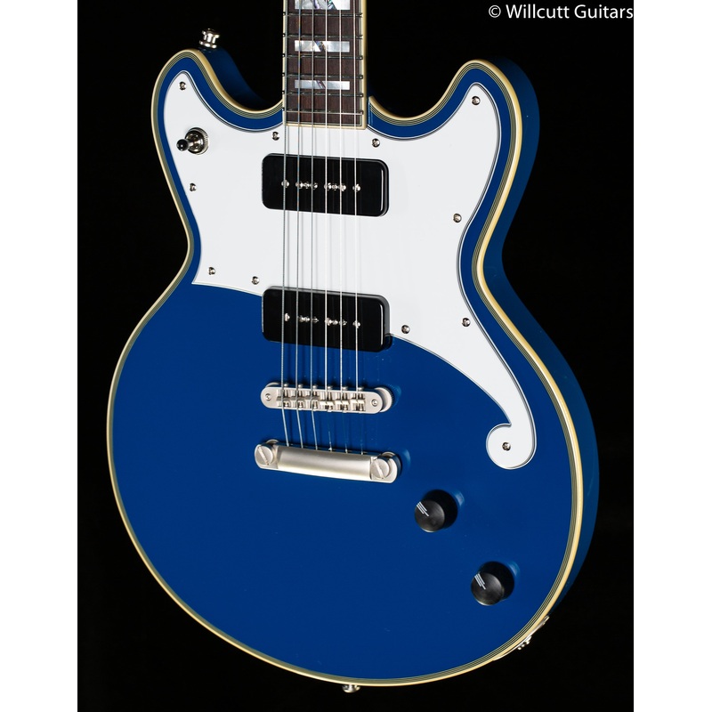 D'Angelico Deluxe Brighton LE Sapphire P-90's - ULT975560813140