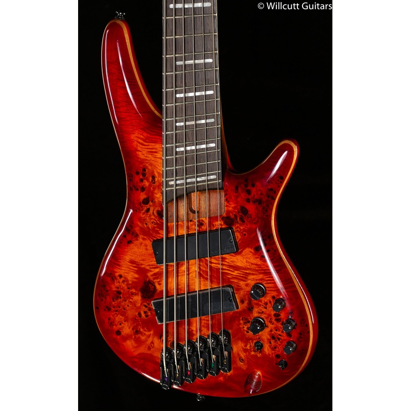 Ibanez Bass Workshop SRMS806BTT Brown Topaz Burst Bass Guitar (011) - ULT975560812802