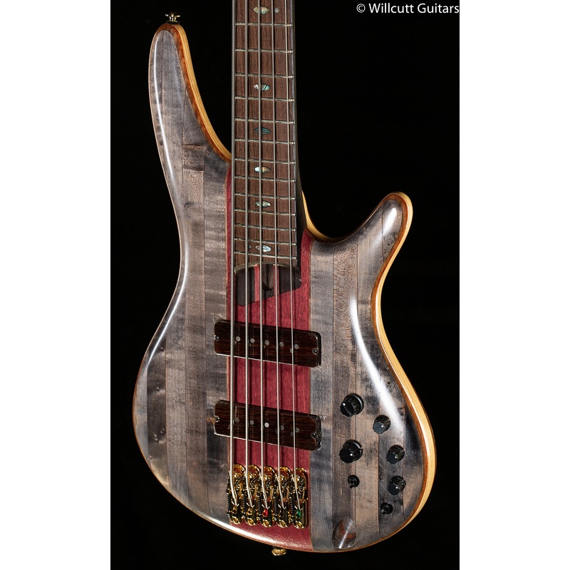 Ibanez Premium SR5CMDX Black Ice Low Gloss Bass Guitar - ULT975560813013