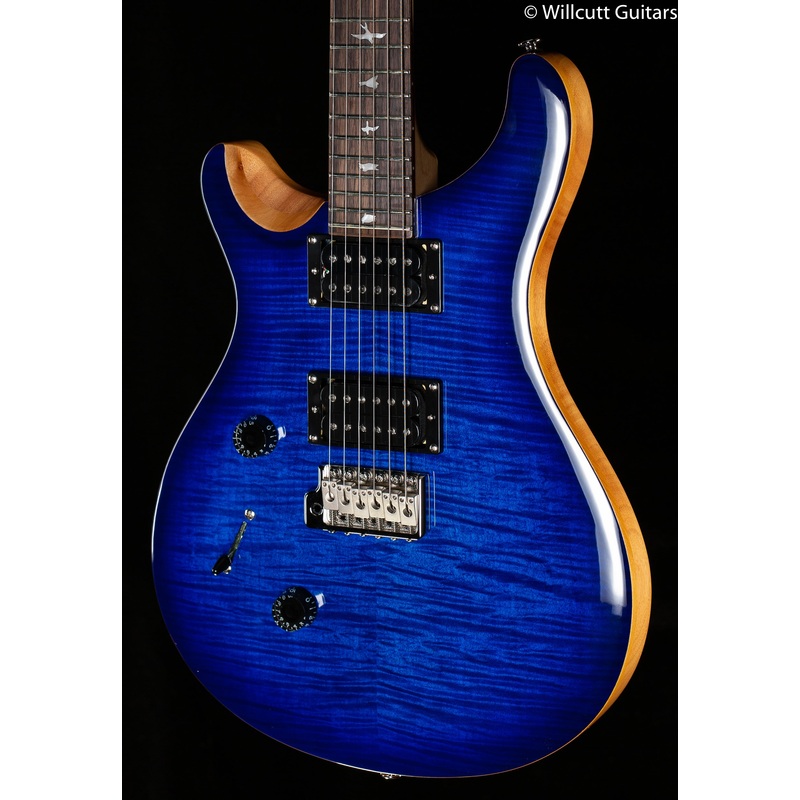 PRS SE Custom 24 Lefty Faded Blue Burst (788) - ULT975560812843
