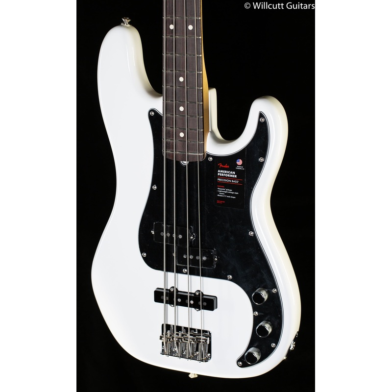 Fender American Performer Precision Bass Rosewood Fingerboard Arctic White (056) Bass Guitar - ULT975560812722