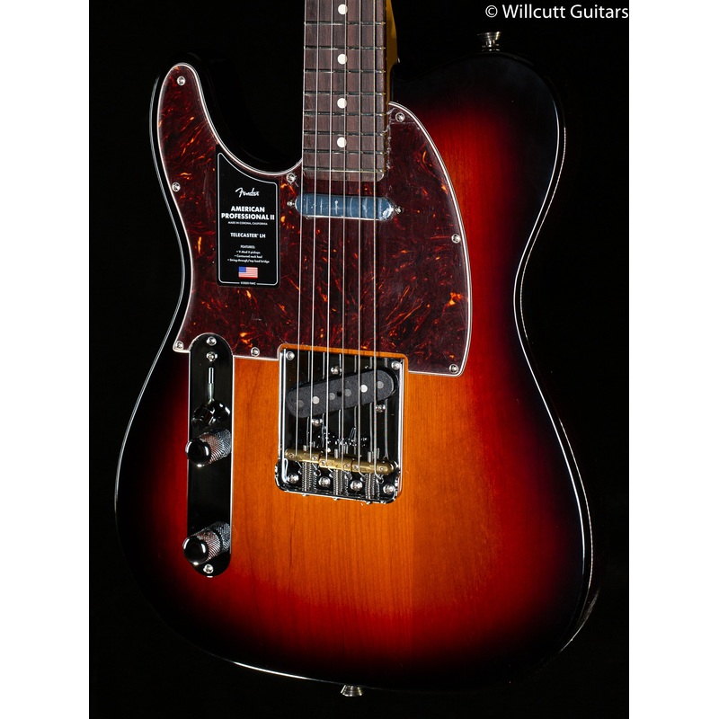 Fender  American Professional II Telecaster Rosewood Fingerboard 3-Color Sunburst Left-Hand (342) - ULT975560812736