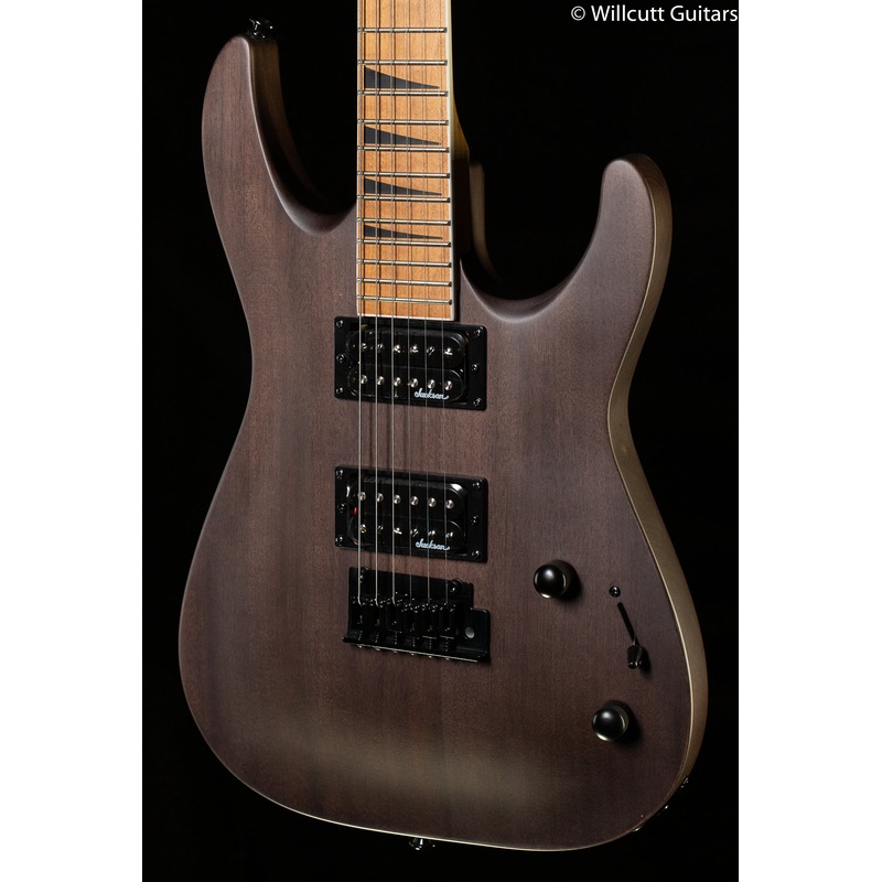 Jackson JS Series Dinky Arch Top JS24 DKAM, Caramelized Maple Fingerboard, Black Stain (614) - ULT975560812555