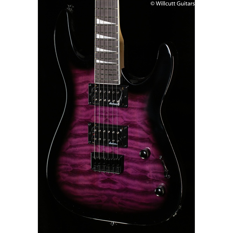 Jackson JS Series Dinky Arch Top JS32Q DKA HT Amaranth Fingerboard Transparent Purple Burst (740) - ULT975560812716