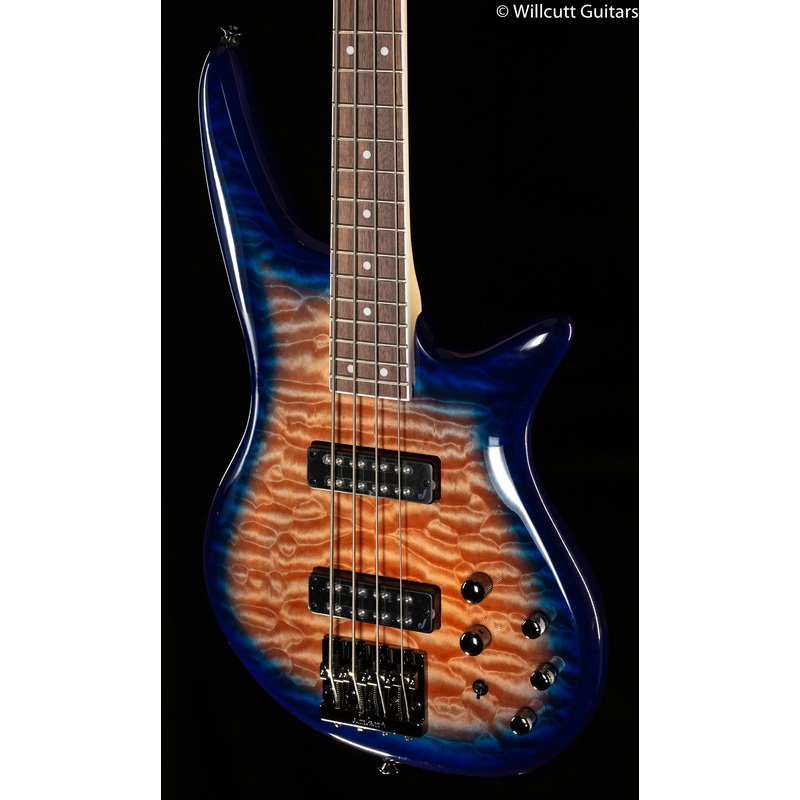 Jackson JS Series Spectra Bass JS3Q Laurel Fingerboard Amber Blue Burst Bass Guitar (570) - ULT975560812524