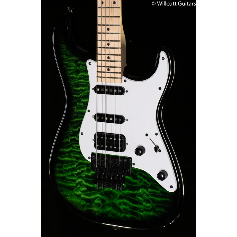 Jackson X Series Signature Adrian Smith SDXQM Maple Fingerboard Transparent Green (237) - ULT975560812547