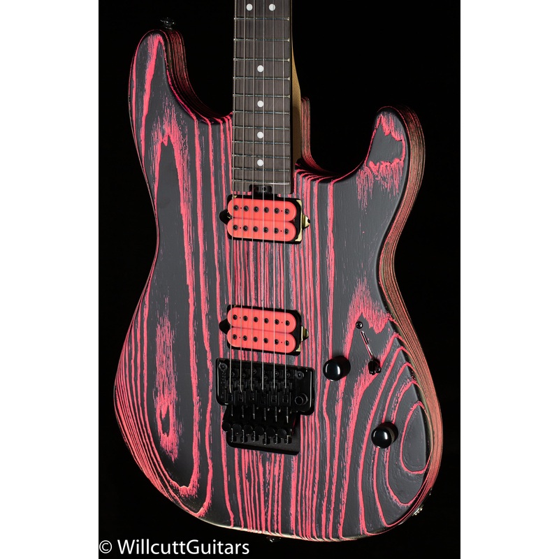 Charvel Pro-Mod San Dimas Style 1 HH FR E Ash, Ebony Fingerboard, Neon Pink Ash (565) - ULT975560812189