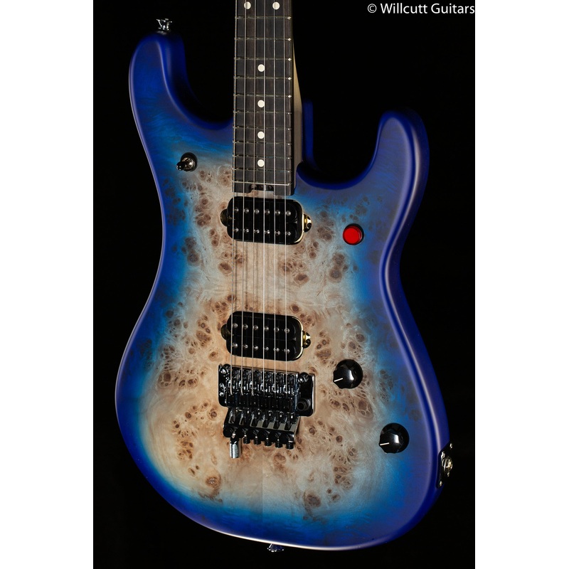 EVH 5150 Series Deluxe Poplar Burl  Ebony Fingerboard Aqua Burst (887) - ULT975560812234