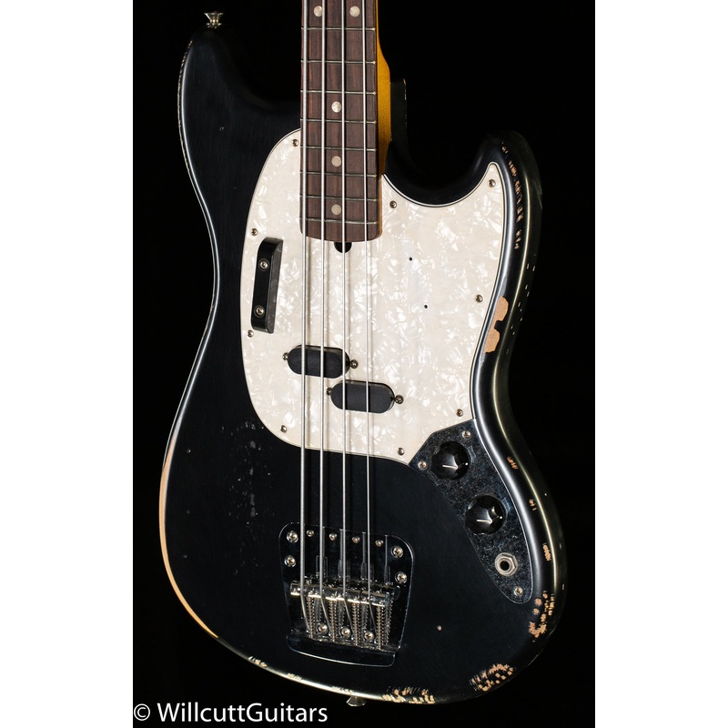 Fender JMJ Road Worn Mustang Bass Black (400) - ULT975560812156