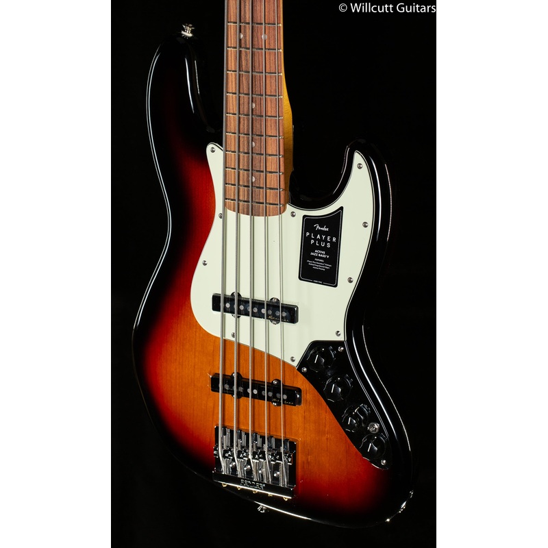 Fender Player Plus Jazz Bass V Pau Ferro Fingerboard 3-Tone Sunburst (596) - ULT975560812059
