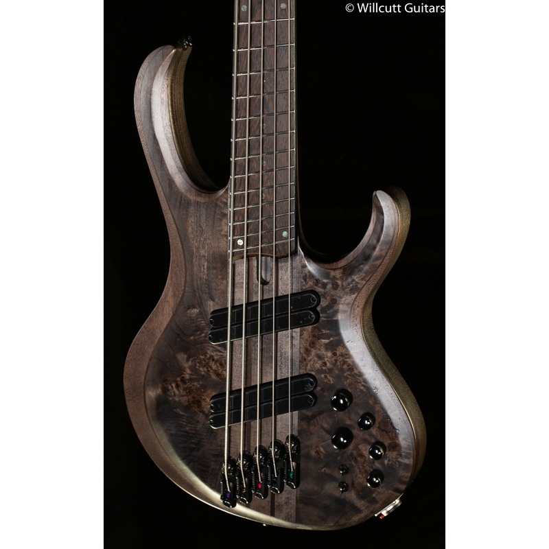 Ibanez BTB805MS 5-string Transparent Gray Flat Bass Guitar (178) - ULT975560812226