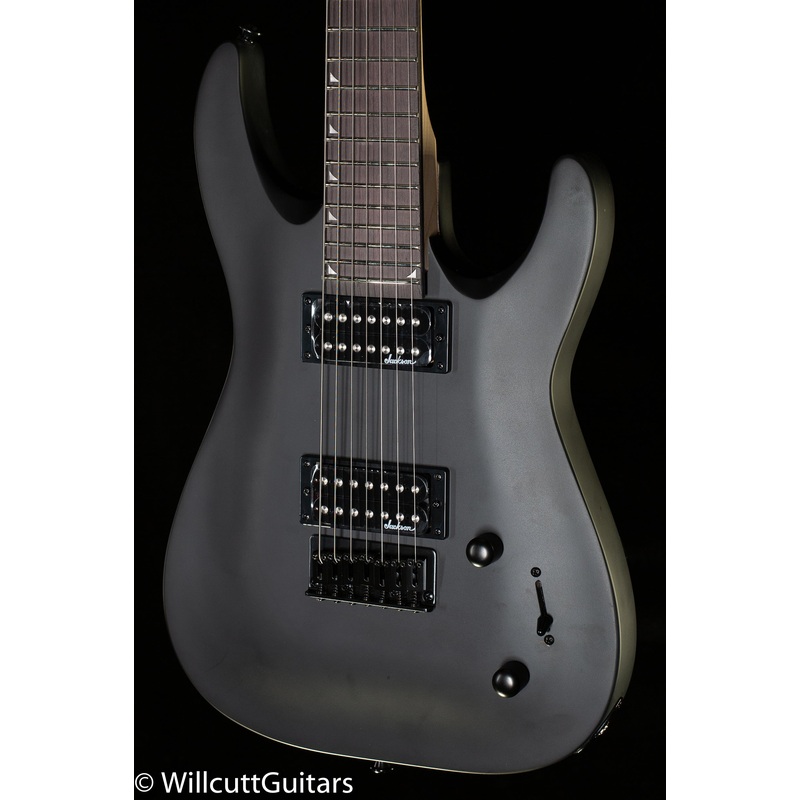 Jackson JS Series Dinky Arch Top JS22-7 DKA HT, Amaranth Fingerboard, Satin Black (176) - ULT975560812186