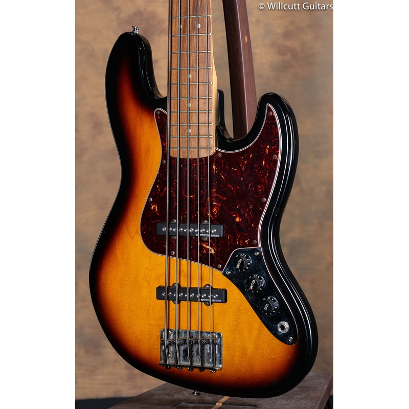 1999 Fender Standard Jazz Bass V Sunburst - ULT975560811455