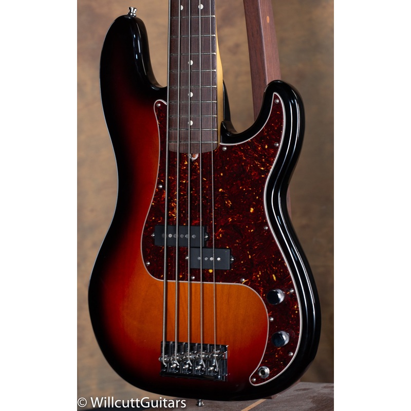 2020 Fender American Professional II Precision Bass V 3 Color Sunburst - ULT975560811335