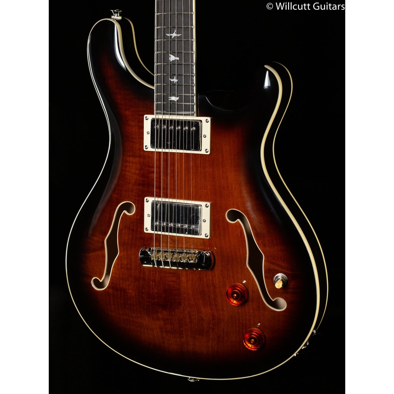 2022 PRS SE Hollowbody II Maple Top/Back Black Gold Sunburst (296) - ULT975560811927