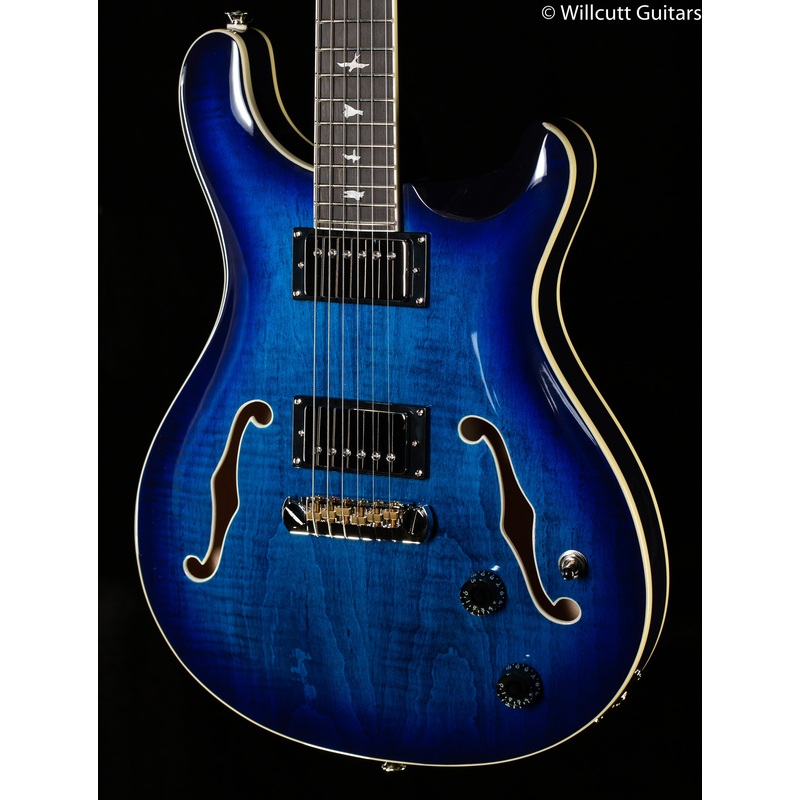2022 PRS SE Hollowbody II Maple Top/Back Faded Blue Burst (074) - ULT975560811920