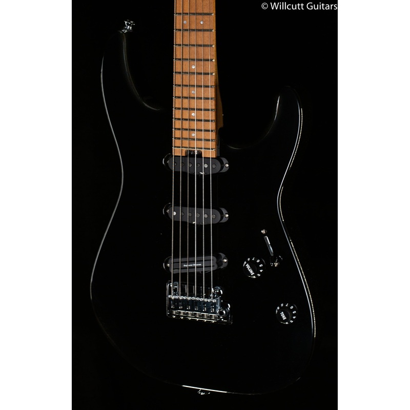 Charvel Pro-Mod DK22 SSS 2PT CM Caramelized Maple Fingerboard Gloss Black (399) - ULT975560811798