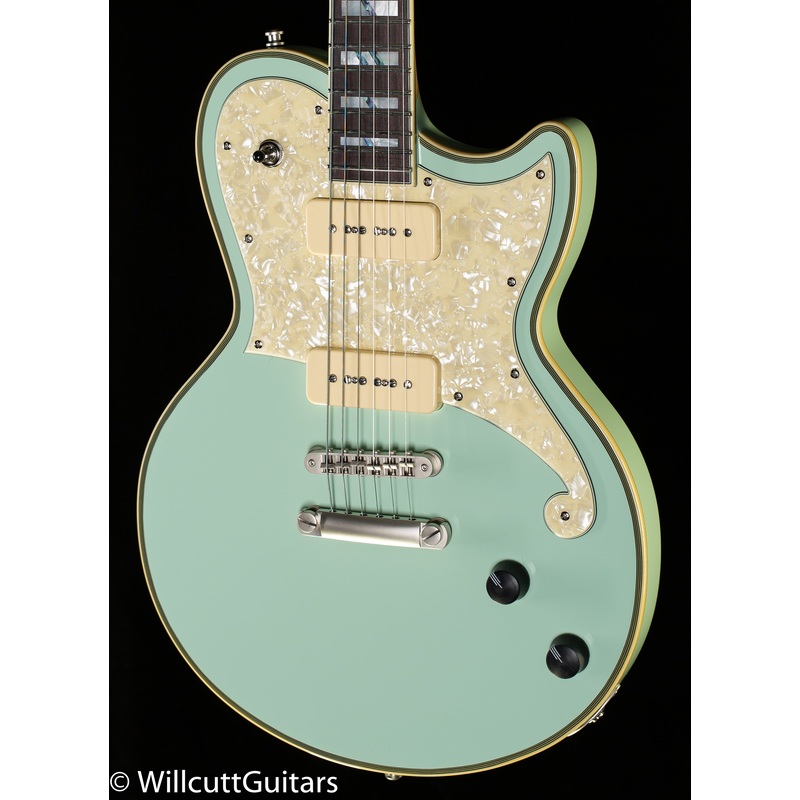 D'Angelico Deluxe Atlantic Limited Edition Sage P90s (184) - ULT975560811489