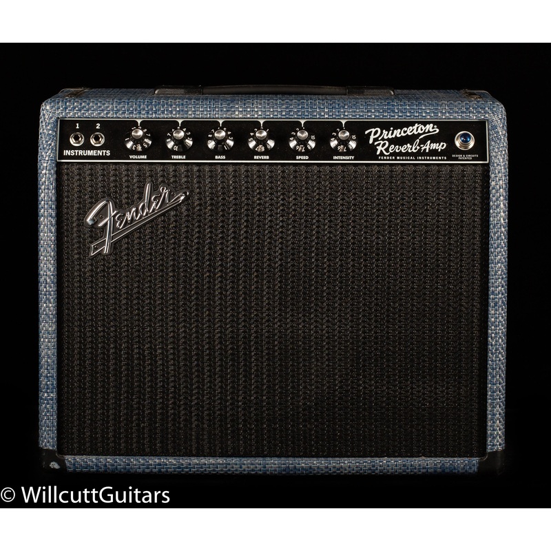 Fender Limited Edition '65 Princeton Reverb Celestion Alnico Blue Chilewich Denim - ULT975560811735