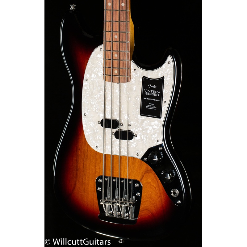 Fender Vintera '60s Mustang Bass Pau Ferro Fingerboard 3-Color Sunburst (733) - ULT975560811947