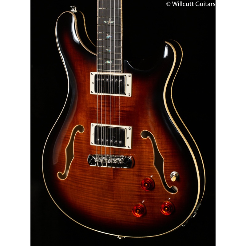 PRS SE Hollowbody II Piezo Maple Top/Back Black Gold (187) - ULT975560811919