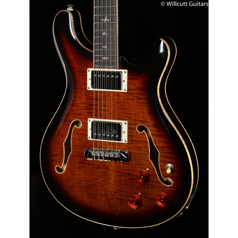 PRS SE Hollowbody II Piezo Maple Top/Back Black Gold (905) - ULT975560811921