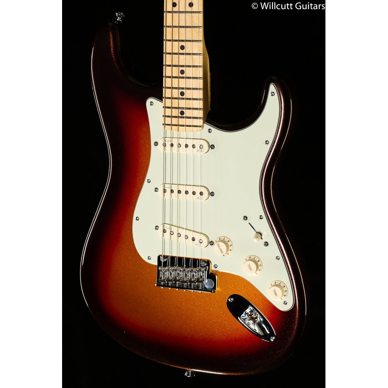 Fender American Deluxe Strat Plus Mystic 3 Color Sunburst Maple DEMO - ULT975560811063