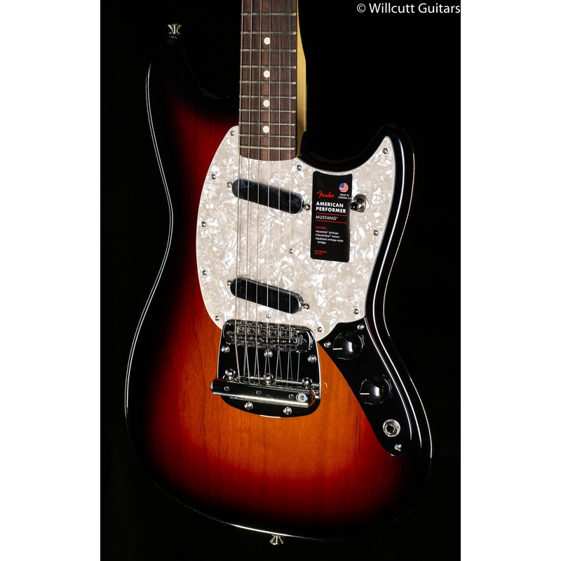 Fender American Performer Mustang Rosewood Fingerboard 3-Color Sunburst (773) - ULT975560810792