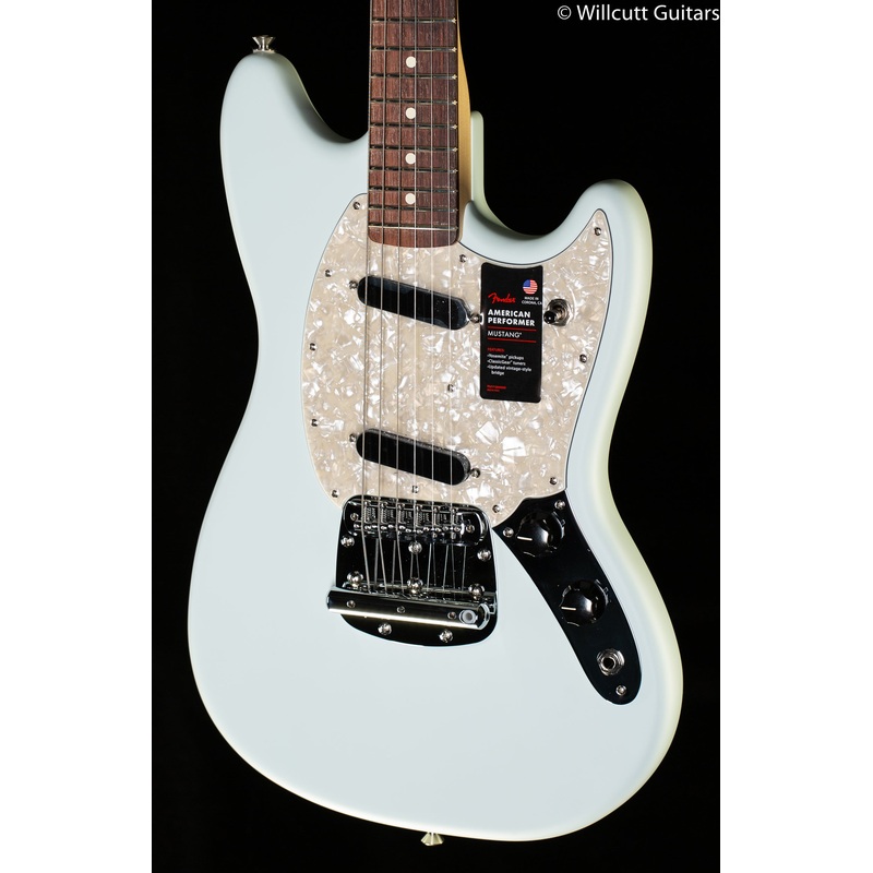 Fender American Performer Mustang Rosewood Fingerboard Sonic Blue (007) - ULT975560811201