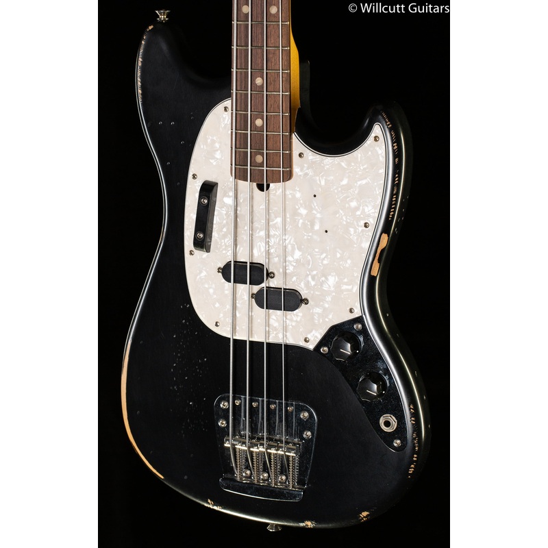 Fender JMJ Road Worn Mustang Bass Black (130) - ULT975560810778