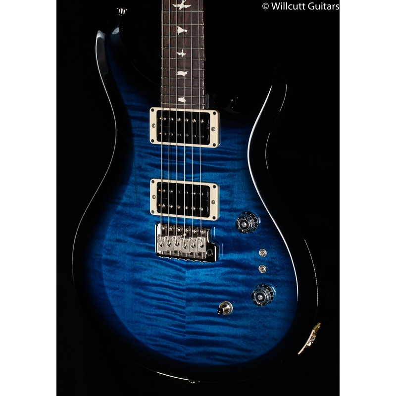 PRS S2 Custom 24-08 Maple Top Custom Color Whale Blue Smokeburst (553) - ULT975560811276