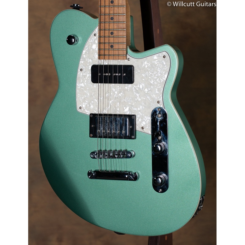Reverend Double Agent OG Roasted Maple Fingerboard Electric Guitar Metallic Alpine - ULT975560810977