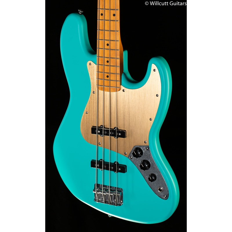 Squier 40th Anniversary Jazz Bass Vintage Edition Maple Fingerboard Satin Sea Foam Green (025) - ULT975560811115