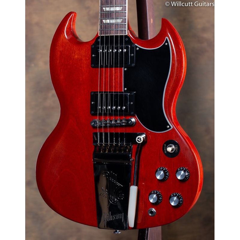 2021 Gibson SG Standard '61 Maestro Vibrola Vintage Cherry - ULT975560810418