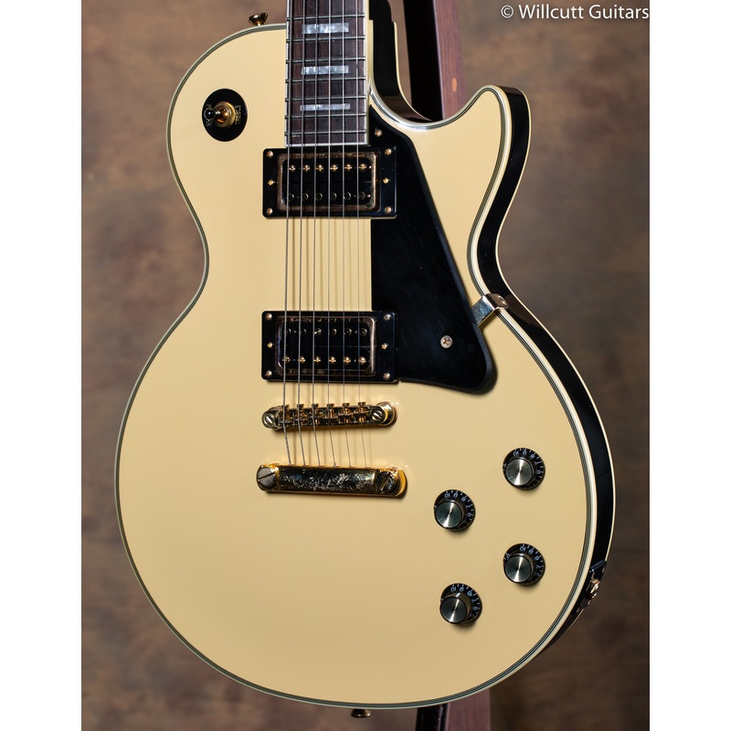 Epiphone Les Paul Custom Blackback Pro Antique Ivory w/ Case - ULT975560810735