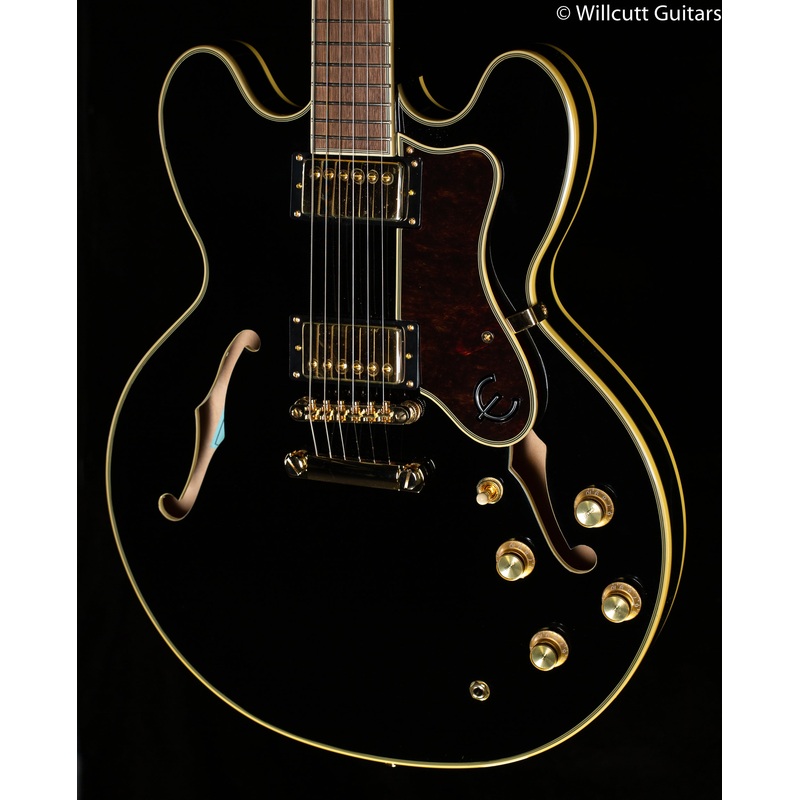 Epiphone Sheraton-II Pro Ebony ProBuckers Coil-Tapping (950) - ULT975560810326