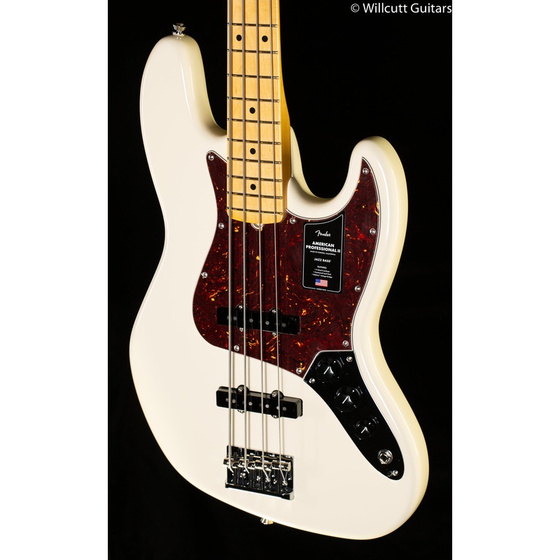 Fender American Professional II Jazz Bass Maple Fingerboard Olympic White (369) - ULT975560810304