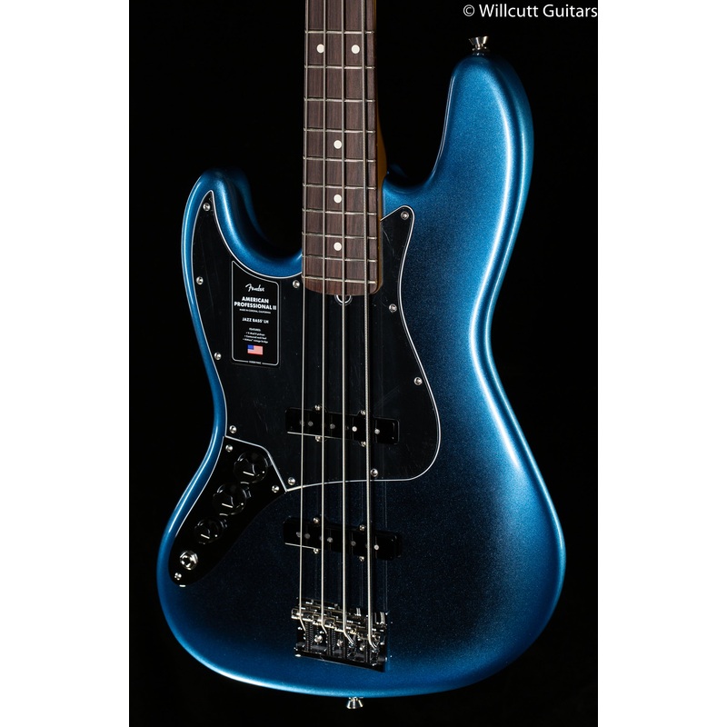 Fender American Professional II Jazz Bass Rosewood Fingerboard Dark Night Left Handed (685) - ULT975560810487