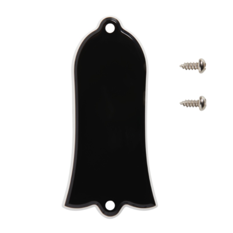 Gibson Truss Rod Cover Blank, Black - ULT975560810513