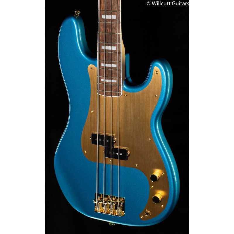 Squier 40th Anniversary Precision Bass Gold Edition Lake Placid Blue (491) - ULT975560810757