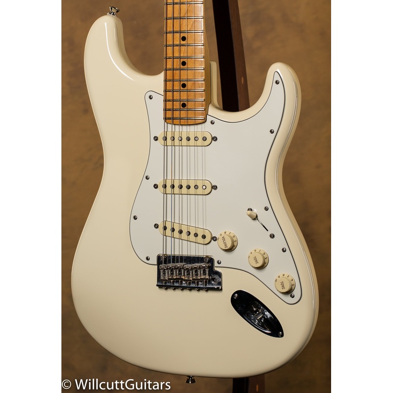 2015 Fender American Standard Stratocaster Olympic White Maple - ULT975560809763
